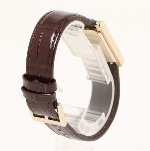Emporio Armani Gino White Dial Brown Leather Strap Watch for Men - AR11665