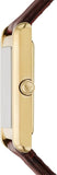 Emporio Armani Gino White Dial Brown Leather Strap Watch for Men - AR11665