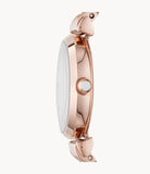 Emporio Armani Kappa Analog Mother of Pearl Dial Rose Gold Steel Strap Watch For Women - AR11006