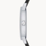 Emporio Armani Kappa Analog Quartz Black Dial Black Leather Strap Watch For Men - AR11013