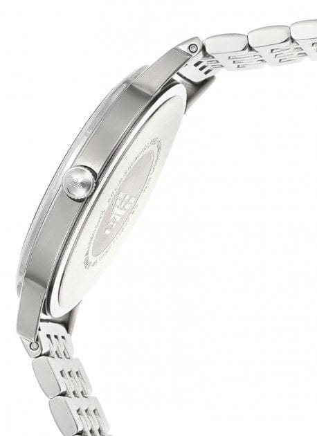 Emporio Armani Kappa Black Dial Silver Steel Strap Watch For Men - AR11152
