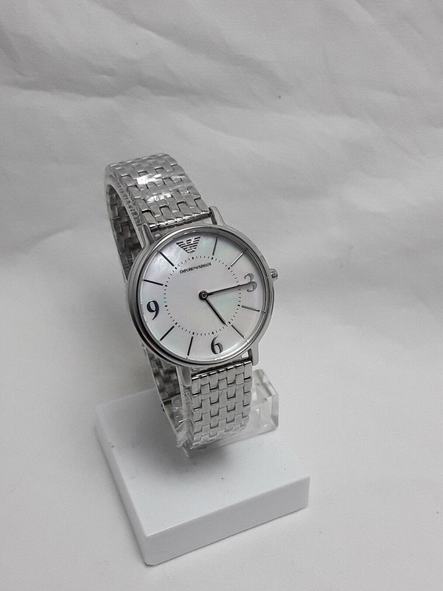 Emporio Armani Kappa Mother of Pearl Dial Silver Steel Watch For Women - AR2507