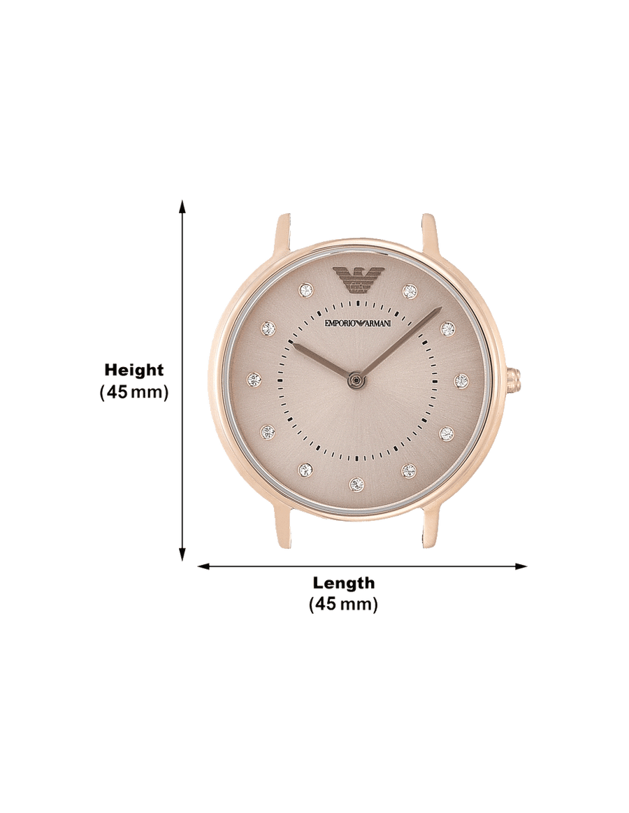 Emporio Armani Kappa Pink Dial Pink Mesh Bracelet Watch For Women - AR11129