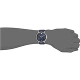 Emporio Armani Kappa Quartz Blue Dial Blue Leather Strap Watch For Women - AR11012