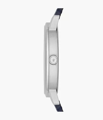 Emporio Armani Kappa Quartz Blue Dial Blue Leather Strap Watch For Women - AR11012
