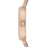 Emporio Armani Kappa White Mother of Pearl Dial Pink Leather Strap Watch For Women - AR2512