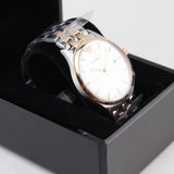 Emporio Armani Lambda Analog Silver Dial Two Tone Steel Strap Watch For Men - AR11044