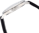 Emporio Armani Lambda Classic Quartz Black Dial Black Leather Strap Watch For Men - AR11020