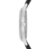 Emporio Armani Lambda Classic Quartz Black Dial Black Leather Strap Watch For Men - AR11020