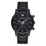 Emporio Armani Luigi Chronograph Black Dial Black Stainless Steel Watch For Men - AR1895