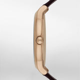 Emporio Armani Luigi Classic Brown Dial Brown Leather Strap Watch For Men - AR2503