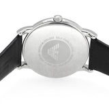 Emporio Armani Luigi Quartz Black Dial Black Leather Strap Watch For Men - AR2500