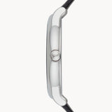 Emporio Armani Luigi Quartz Black Dial Black Leather Strap Watch For Men - AR2500