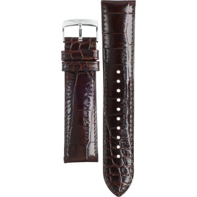 Emporio Armani Luigi Quartz Grey Dial Brown Leather Strap Watch For Men - AR11175