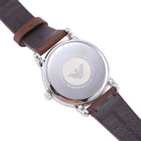 Emporio Armani Luigi Quartz Grey Dial Brown Leather Strap Watch For Men - AR11175
