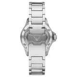 Emporio Armani Meccanico Automatic Blue Dial Silver Steel Strap Watch For Men - AR60059