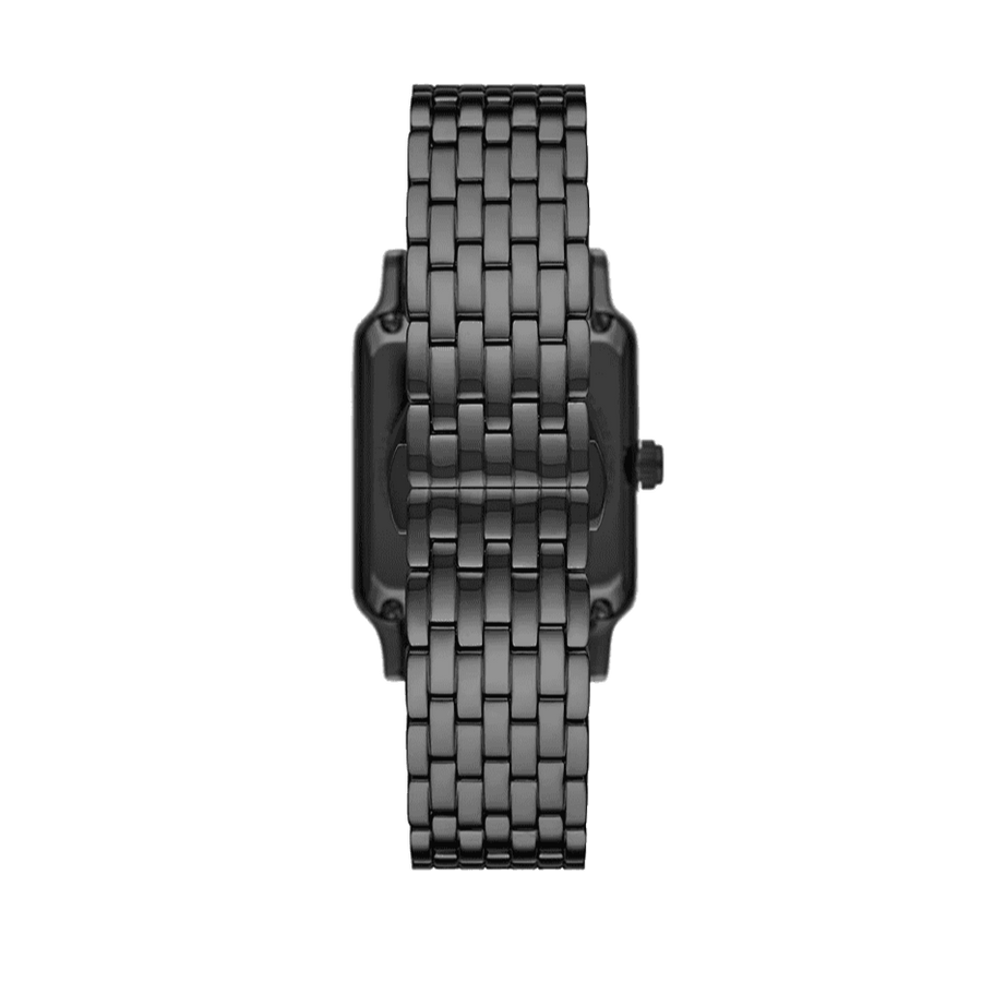Emporio Armani Meccanico Black Dial Black Steel Strap Watch For Men - AR60058