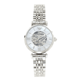 Emporio Armani Meccanico Mother of Pearl Dial Silver Steel Strap Watch For Women - AR1991
