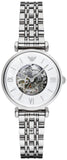 Emporio Armani Meccanico Mother of Pearl Dial Silver Steel Strap Watch For Women - AR1991