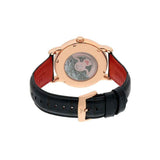 Emporio Armani Meccanico Silver Dial Blue Leather Strap Watch For Men - AR60009