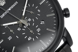 Emporio Armani Luigi Chronograph Black Dial Black Stainless Steel Watch For Men - AR1895