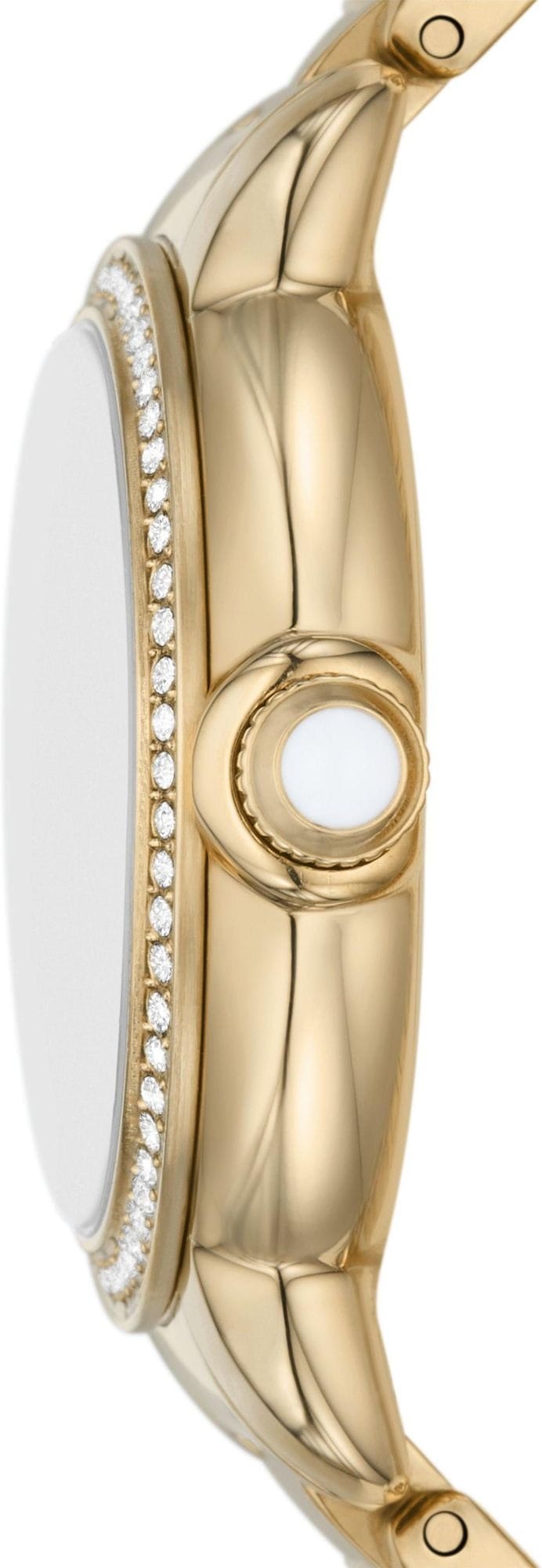 Emporio Armani Mia Crystals Gold Dial Gold Steel Strap Watch for Women - AR11609