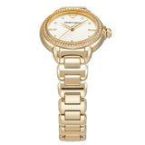 Emporio Armani Mia Crystals Gold Dial Gold Steel Strap Watch for Women - AR11609