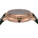Emporio Armani Mia Meccanico Mother of Pearl Dial Green Leather Strap Watch for Women - AR60073