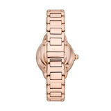 Emporio Armani Mia Meccanico Mother of Pearl Dial Rose Gold Steel Strap Watch for Women - AR60072