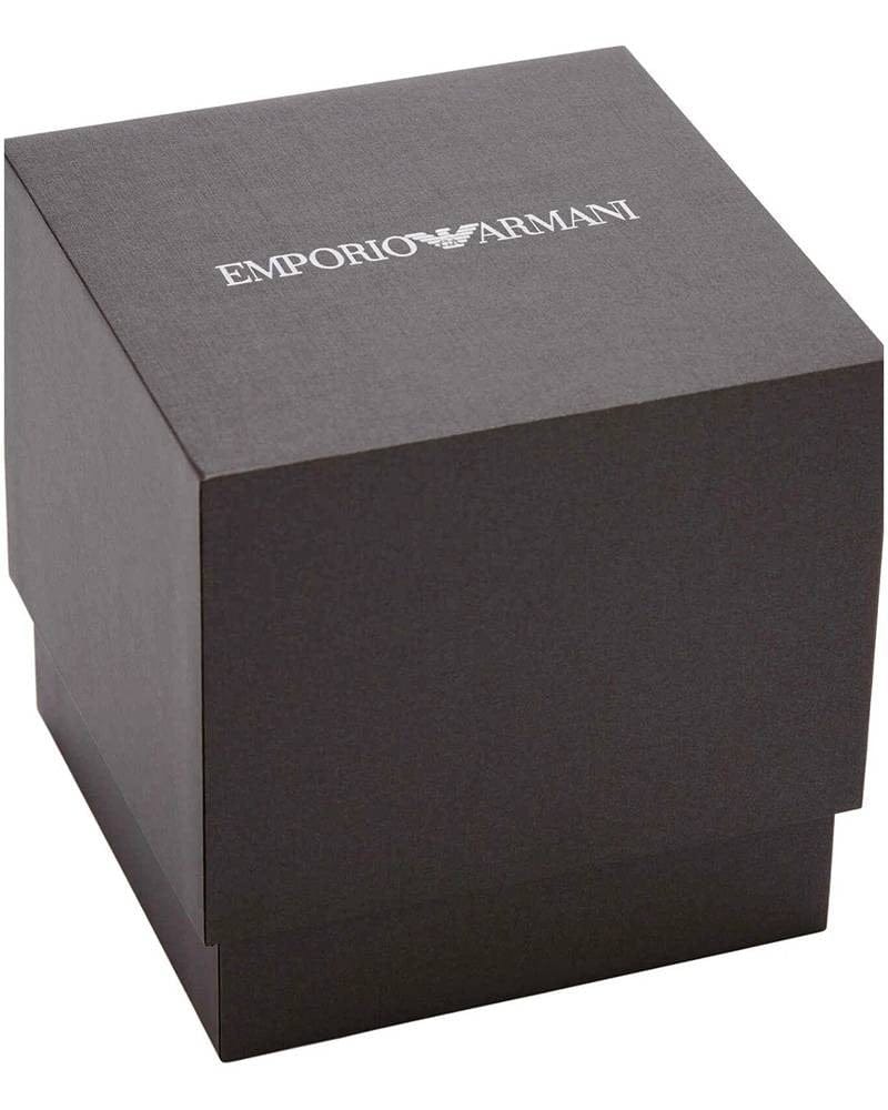 Emporio Armani Mia Moonphase Blue Dial Blue Leather Strap Watch for Women - AR11629
