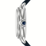 Emporio Armani Mia Moonphase Blue Dial Blue Leather Strap Watch for Women - AR11629