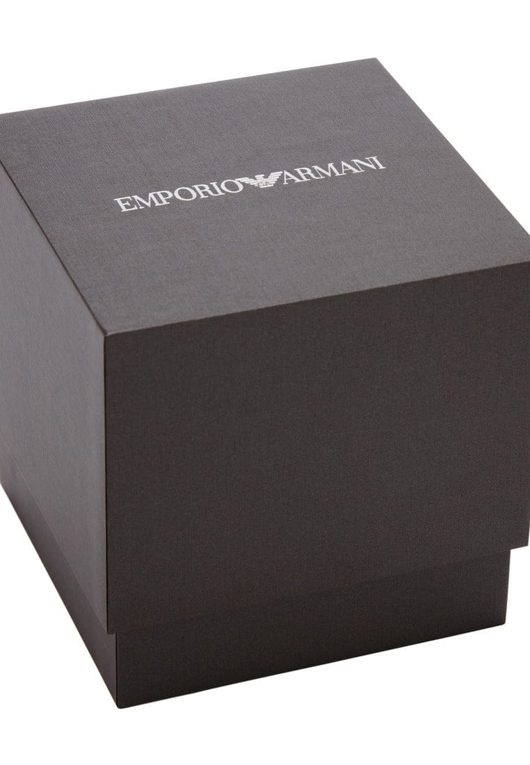Emporio Armani Mia Mother of Pearl Dial Red Leather Strap Watch for Women - AR11646