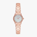 Emporio Armani Mia Mother of Pearl Dial Rose Gold Steel Strap Watch for Women - AR11671