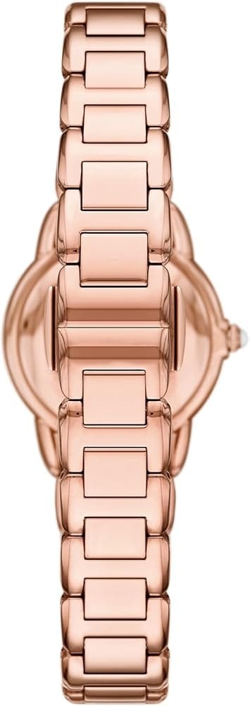 Emporio Armani Mia Mother of Pearl Dial Rose Gold Steel Strap Watch for Women - AR11671