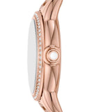 Emporio Armani Mia Mother of Pearl Dial Rose Gold Steel Strap Watch for Women - AR11671