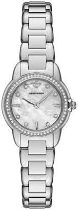 Emporio Armani Mia Mother of Pearl Dial Silver Steel Strap Watch for Women - AR11669