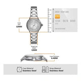 Emporio Armani Mia Three Crystals Silver Dial Silver Steel Strap Watch For Women - AR11632