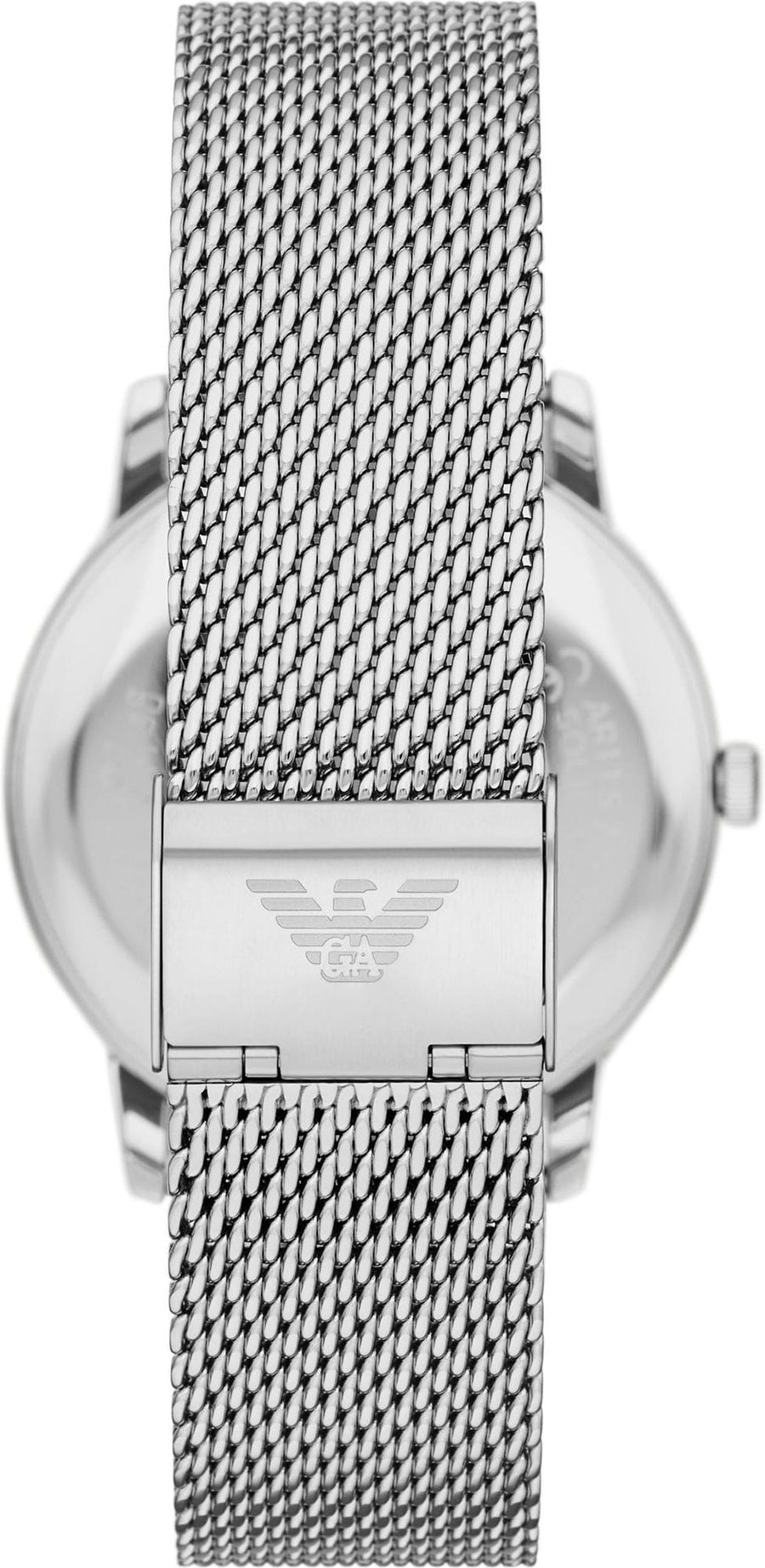 Emporio Armani Minimalist Quartz Blue Dial Silver Steel Strap Watch For Men - AR11571