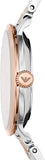 Emporio Armani Modern Slim Analog Mother of Pearl Dial Two Tone Steel Strap Watch For Women - AR11157