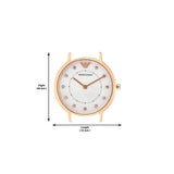 Emporio Armani Mother of Pearl Dial Green Leather Strap Watch For Women - AR11150