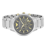 Emporio Armani Quartz Grey Dial Silver Steel Strap Watch For Men - AR11047