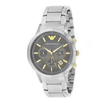 Emporio Armani Quartz Grey Dial Silver Steel Strap Watch For Men - AR11047