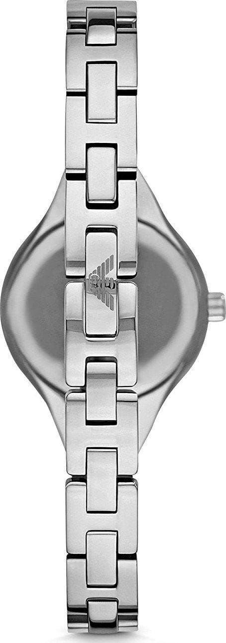 Emporio Armani Quartz Silver Dial Silver Steel Strap Watch For Women - AR7361