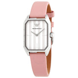 Emporio Armani Quartz White Dial Pink Leather Strap Watch For Women - AR11207