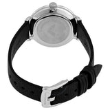 Emporio Armani Modern White Dial Black Leather Strap Watch For Women - AR11159