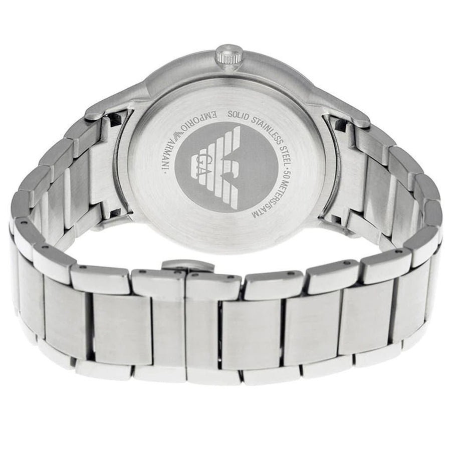 Emporio Armani Renato Blue Dial Silver Steel Strap Watch For Men - AR2472