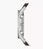 Emporio Armani Renato Chronograph Black Dial Brown Leather Strap Watch For Men - AR2482