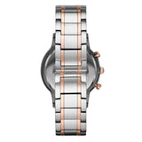 Emporio Armani Renato Chronograph Blue Dial Two Tone Steel Strap Watch For Men - AR80025