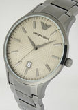 Emporio Armani Renato Quartz Grey Dial Grey Steel Strap Watch For Men - AR11120