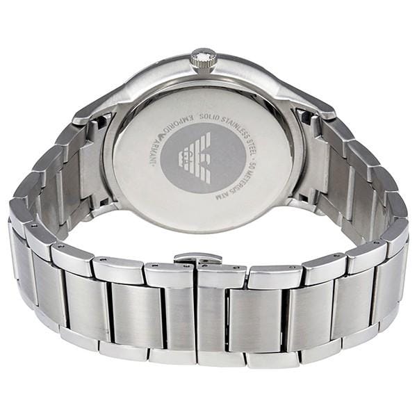 Emporio Armani Renato Quartz Grey Dial Silver Steel Strap Watch For Men - AR2514